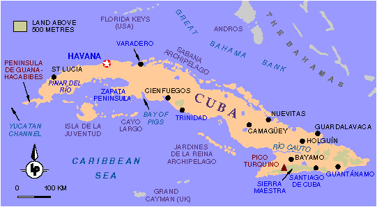 What Does Cuba Look Like On A Map