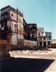 Crumbling Havana building